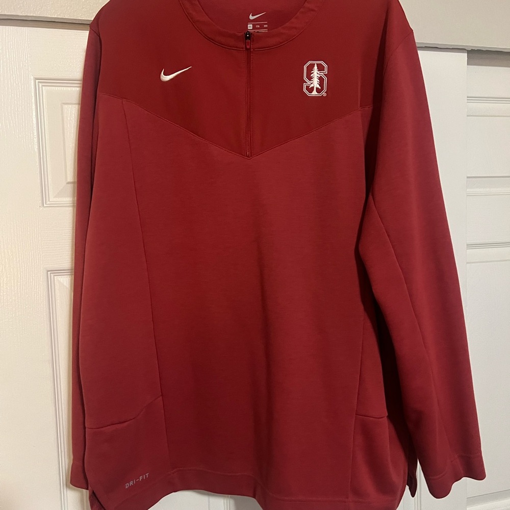 Stanford Nike Red Quarter-Zip Sweatshirt